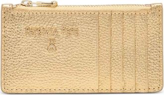 Patrizia Pepe logo zip card holder - Gold