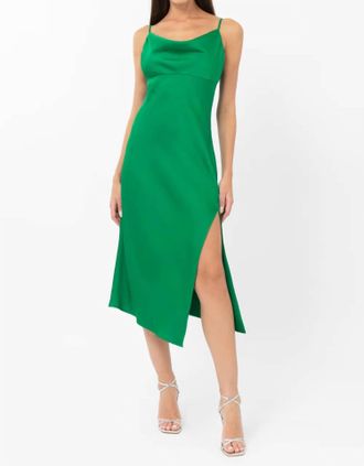 Adelyn Rae Faith Slip Dress In Amazon Green