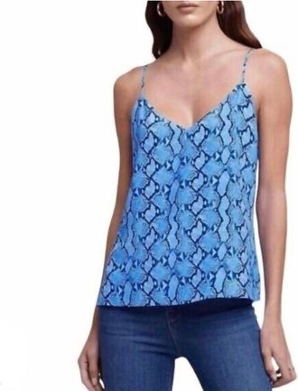 L'agence Jane Paloma Snake Print Cami In Blue