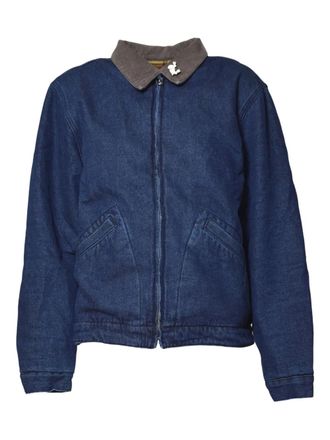 Carne Bollente embellished denim coat - unisex - Cotton - M - Blue