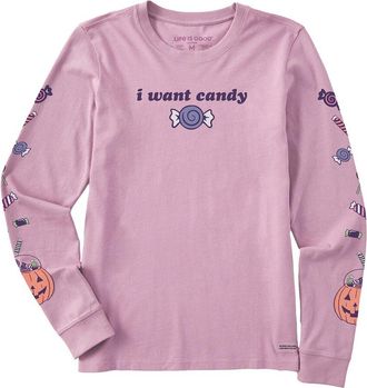Life is good Long Sleeve Crusher T-Shirt