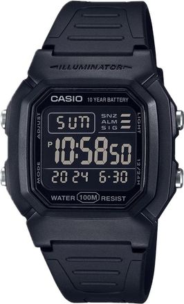 Casio Mens Water-Resistant Digital Watch with Black Dial - W-800H-1BV