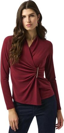 Joseph Ribkoff Bordeaux Jassen voor Vrouwen - Dames - Longsleeves - Rood - 4XL - Tops