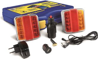 Goodyear Pilotos Led Remolque Sin Cables Goodyear Kit Luces Bluetooth Inal&aacute;mbrico. Fijaci&oacute;n Magn&eacute;tica. Bater&iacute;a 10h. 4 Funciones. Ilumina Tu Remolque Con Estilo