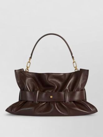 Balmain anthem medium leather clutch bag