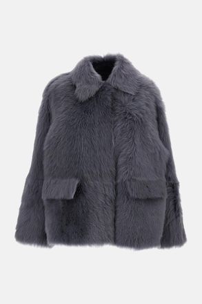 Desa Giacca Boxy Reversibile In Pelliccia