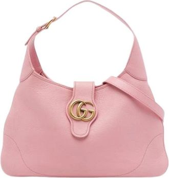 Gucci Pre-owned Aphrodite Schoudertas - Dames - Vintage Schoudertas - Roze - ONE Size - Leer - Vintage