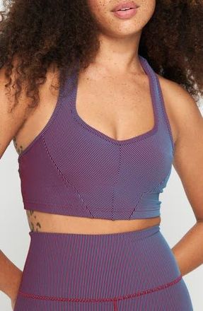 Spiritual Gangster Norah 2-Tone Longline Bra in Port at Nordstrom Rack, Size X-Small