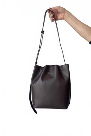 Aesther Ekme Womens Marin Supple Handbag In Medium Brown