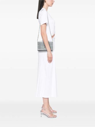 Saint Laurent 2000-2025 Metallic Python Embossed Leather Monogram Kate Wallet on Chain crossbody bag - women - Calf Leather/Leather - O