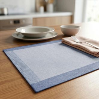KASANOVA Tovaglietta segnaposto decorativa 35x50 cm blu Chambray