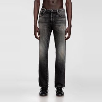 Diesel Slim Jeans Regular Waist 1993 D-Vyl, Black/Dark grey, Button fly
