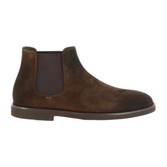 Doucal's Schoenen, Heren, Bruin, 44 EU, Leer, Beatles Chelsea Boots
