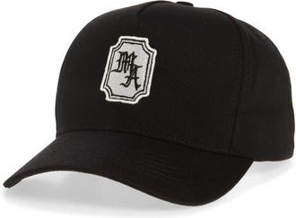 Amiri MA Stamp Baseball Cap in Black at Nordstrom