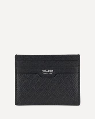 Ferragamo Leather Card Holder Male UNI