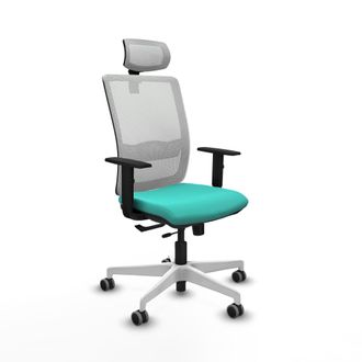 Piqueras y Crespo Silla De Oficina Piqueras Y Crespo Haches Cuero Sint&eacute;tico Turquesa Espuma