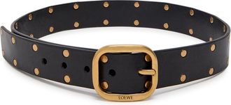 Loewe Studded Leather Belt - Black - 80 (UK 10 / M)