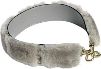 Valentino Pre-owned Strap - Dames - Vintage Accessoires - Grijs - ONE Size - Leer - Vintage