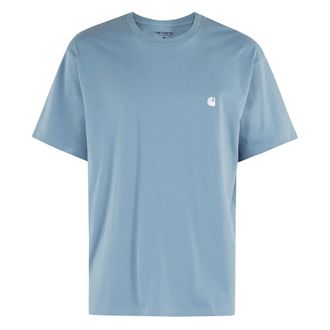 Carhartt Work in Progress Carhartt Wip, T-Shirts, male, Blue, Size: XL Madison T-Shirt