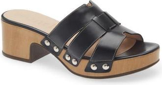 Wonders Platform Slide Sandal in Tokat Black at Nordstrom, Size 9.5-10Us
