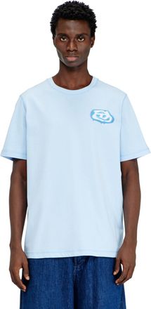 Diesel T-shirt with contrasting stitching - T-Shirts - Man - Blue