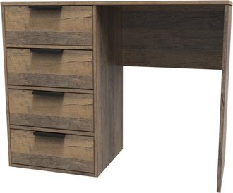 Welcome Furniture Havana Ready Assembled Dressing Table with 4 Drawers - Vintage Oak - Welcome Furniture | TJ Hughes