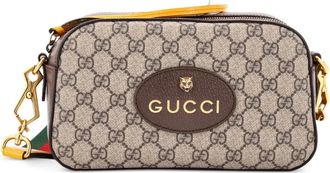 Gucci Neo Camera GG gecoate canvas crossbodytas - Bruin