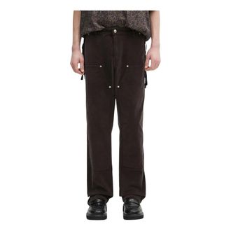 Wales Bonner Wales Bonner, Broeken, Heren, Bruin, XL, Katoen, Kingston Broek