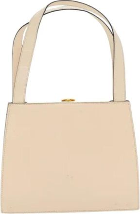 Celine Pre-owned Vintage Handtas - Dames - Vintage Handtas - Beige - ONE Size - Leer - Vintage
