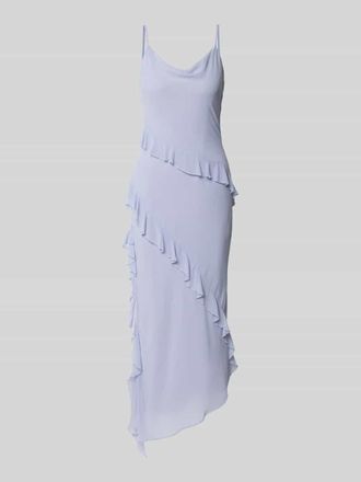 Jake*s Cocktailkleid mit Volants und Spaghettitr&auml;gern in Lavender, Gr&ouml;&szlig;e 38