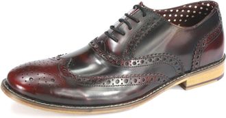 London Brogues Gatsby Hi Shine Bordo UK 10
