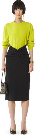 Lanvin Black Midi Skirt In Jersey at Nordstrom, Size 38