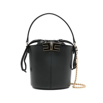 Elisabetta Franchi Logo-plaque Drawstring Mini Bucket Bag