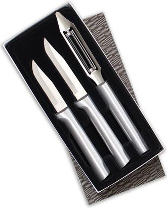 Rada 3 Piece Kitchen Basics Knife Set with Gift Box in Silver at Nordstrom