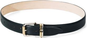 D&eacute;hanche Alegra Leather Blet in Black/Mixed Metal at Nordstrom, Size Small