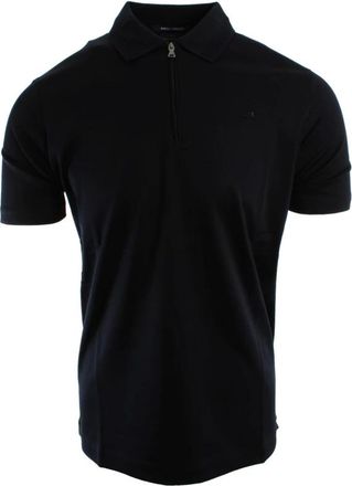 Paul & Shark Cotton Polo met Rits en Borduursel - Heren - Polos - Blauw - M - Katoen - Tops
