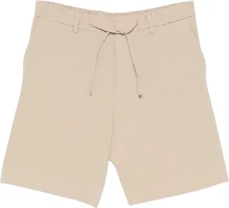 HUGO BOSS Heren, Korte broeken, Beige, Maat: 2XL Linnen