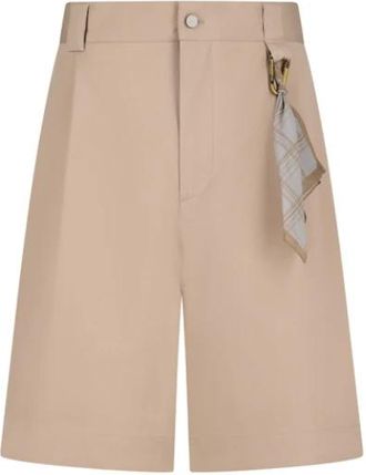 Darkpark Denis Wide-leg Shorts - Heren - Korte Broeken - Beige - L - Katoen - Korte Broeken