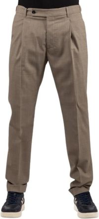 Berwich Retrolong Broek - Heren - Nette broeken - Beige - L - Broeken