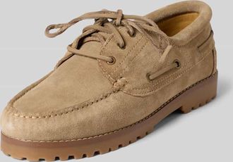 Jack & Jones Jack & Jones Bootsschuhe aus Leder mit Schn&uuml;rung Modell BROOKLYN in Beige, Gr&ouml;&szlig;e 41