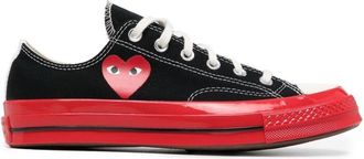 Comme Des Gar&ccedil;ons Black Heart Logo Sneakers