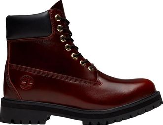 Timberland Heritage 6-Inch Waterdichte Boot - Heren - Veterlaarzen - Rood - 42 EU - Leer - Schoenen