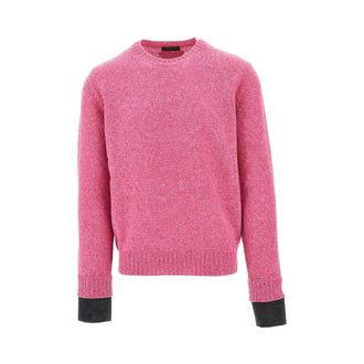 Prada Wool sweater with detachable cuffs Man 46