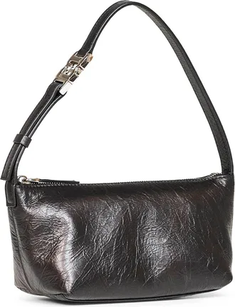 Fendi Womens Handbag Vanity Pouch Black Calf Leather Handbags Hand Bags
