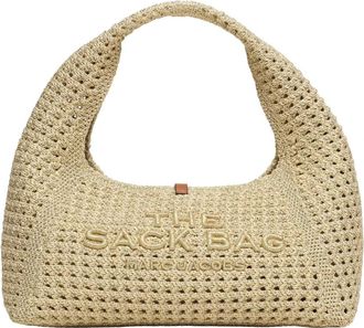 Marc Jacobs Sack Bag Haakwerk Mini Tote - Dames - Handtassen - Beige - ONE Size - Leer - Tassen