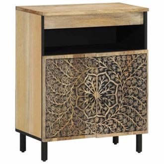 vidaXL Armario Auxiliar Madera Maciza De Mango 60x33x75 Cm Vidaxl