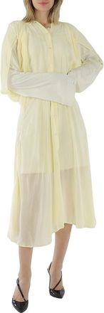 Acne Studios Ladies Pale Yellow Layered Long Sleeve Dress, Brand Size 38 (US Size6 )