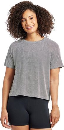 Oiselle Flyout Boxy Short-Sleeve Shirt - Womens in Black/white at Nordstrom, Size X-Large
