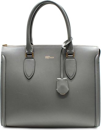 Alexander McQueen Grey Leather Heroine Bag