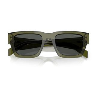 Prada Sunglasses, unisex, Green, Size: 50 MM Pillow Sunglasses